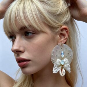 Pendientes nácar marino