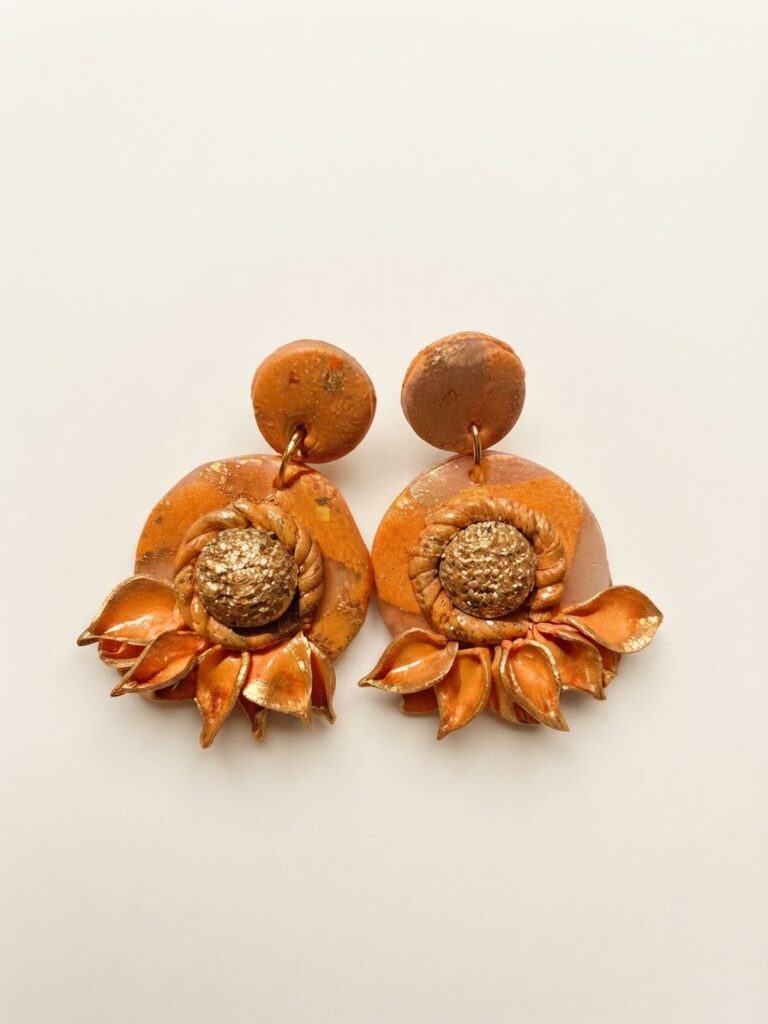Pendientes sunflower bella