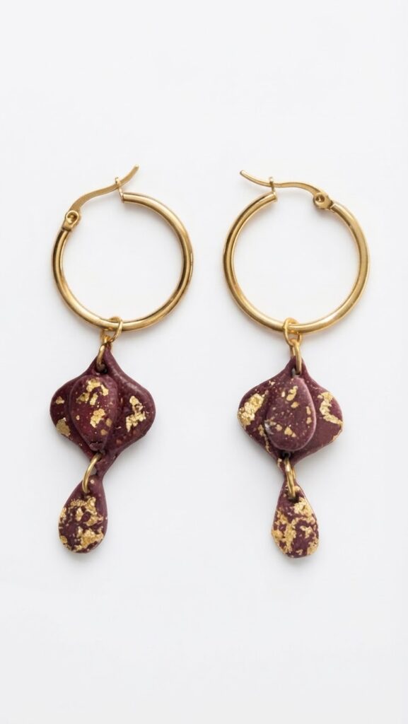 Pendientes Granate Imperial